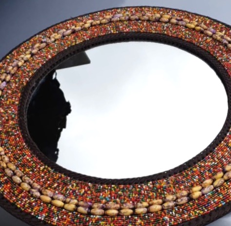 Maasai Beaded Mirror