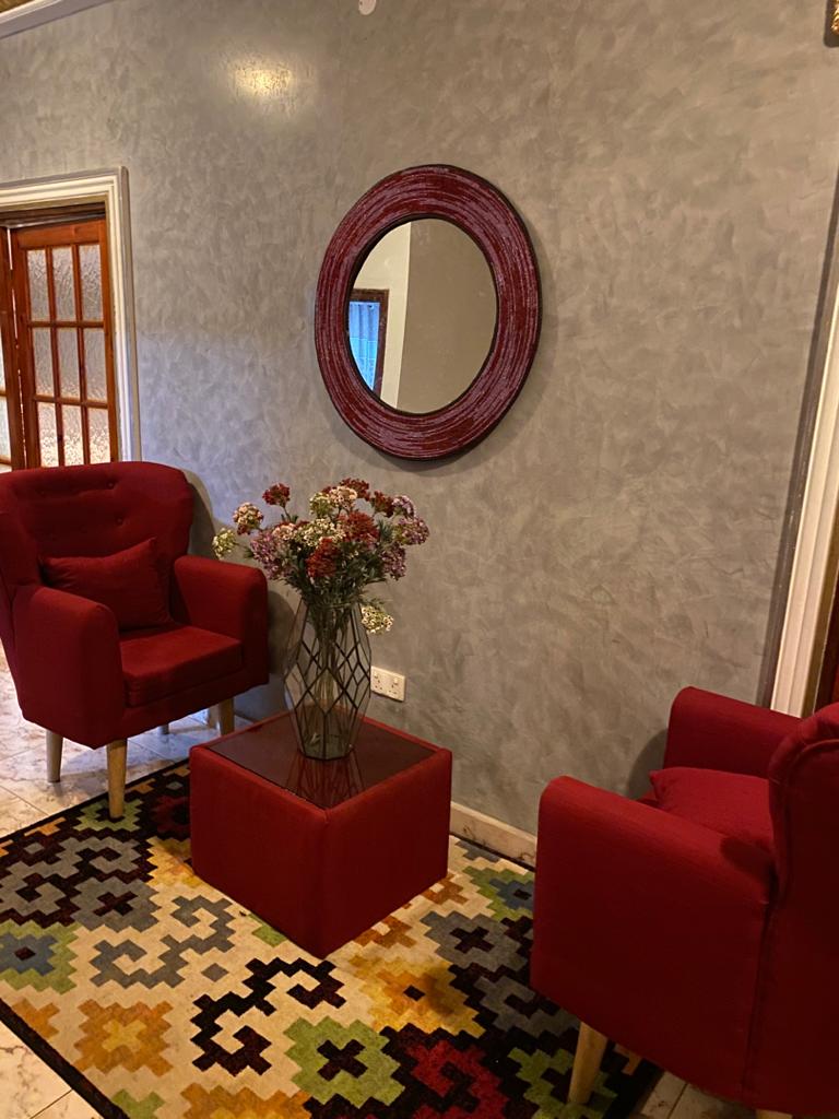 Pink &amp; Red Beaded Handmade Mirror