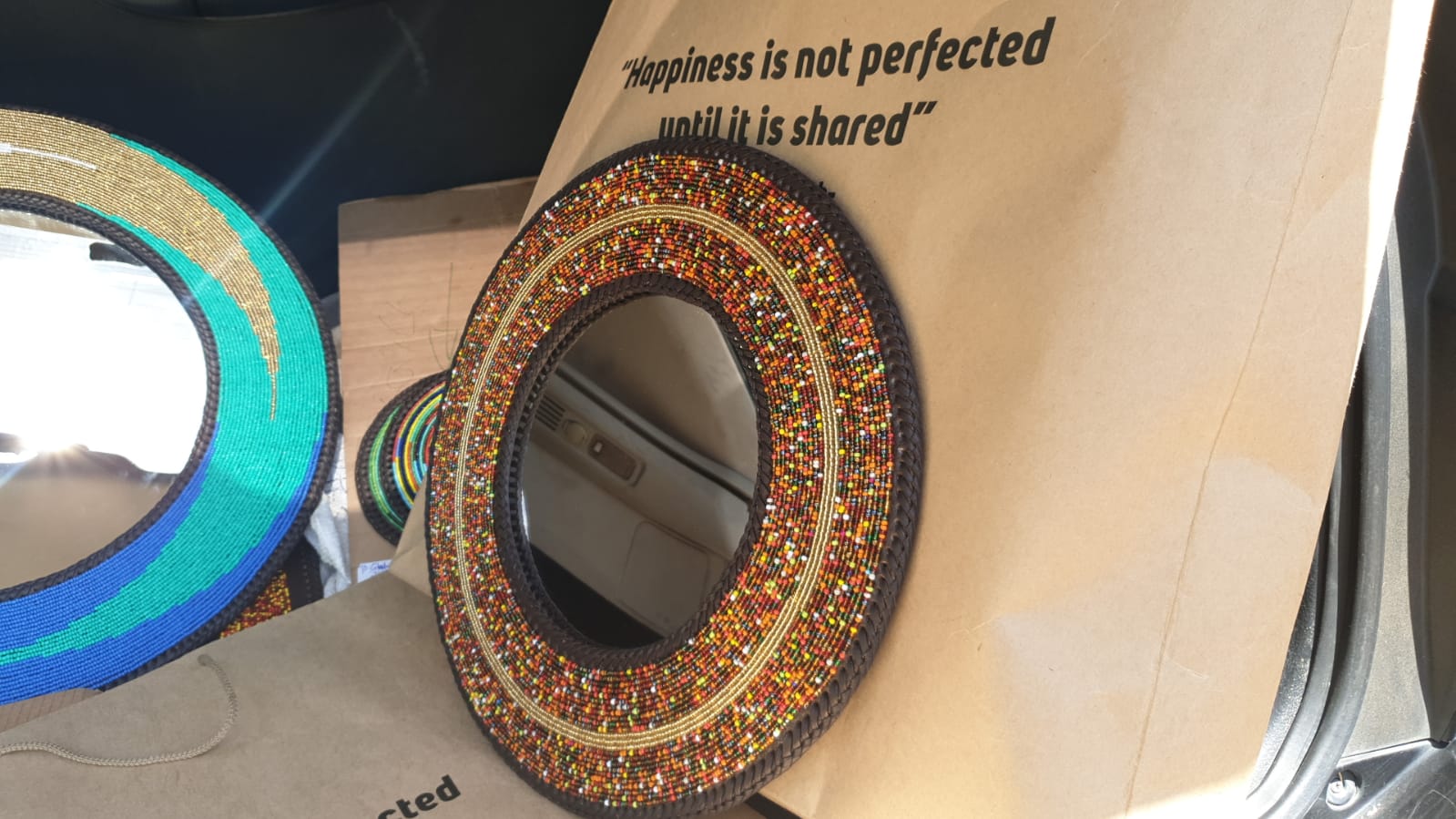 Mixed Beaded Mirror