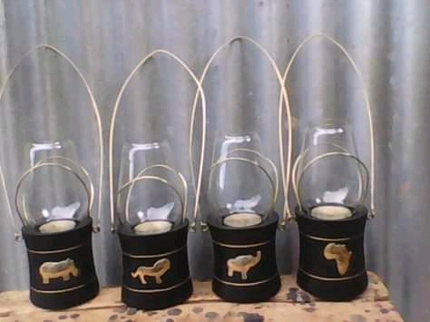 Brass Animal Lantern-style Candle Holder