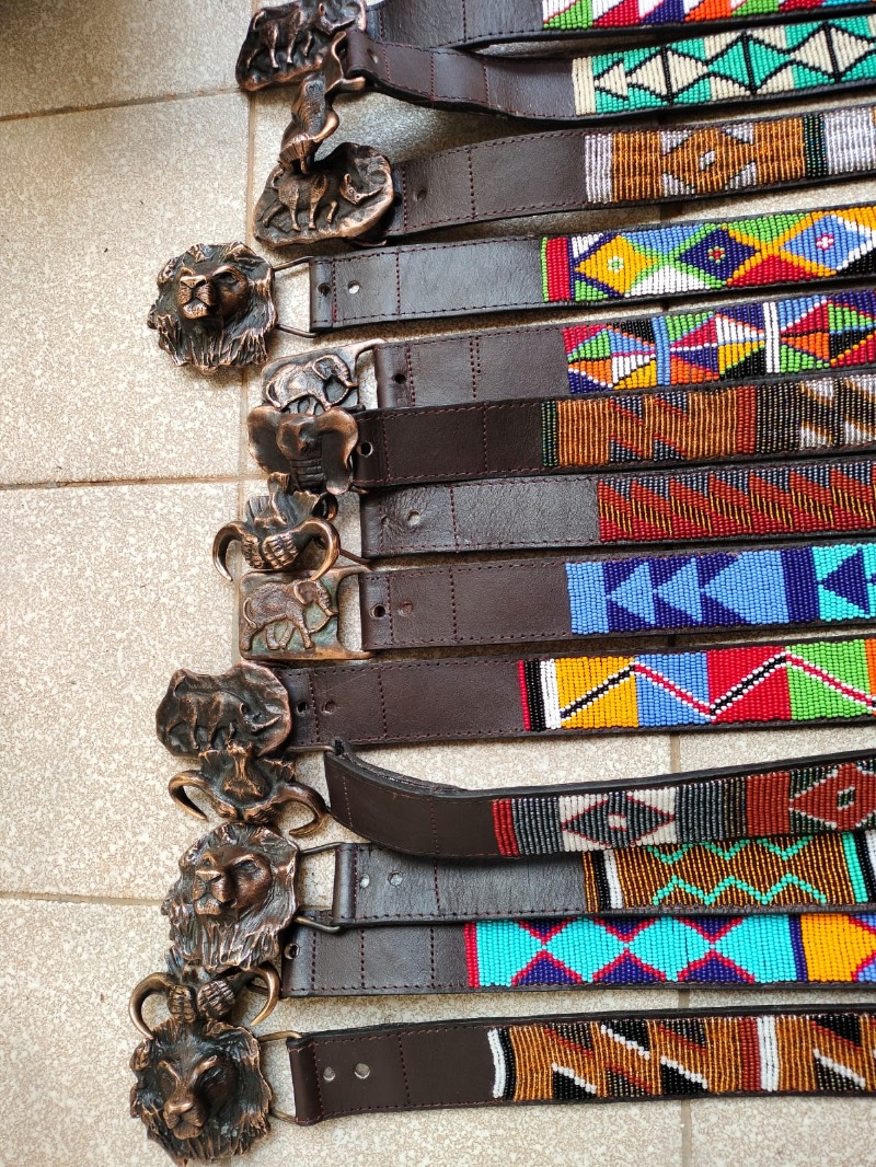 Beaded belts, multicolored beaded belts, Kenyan beaded belts, African belts