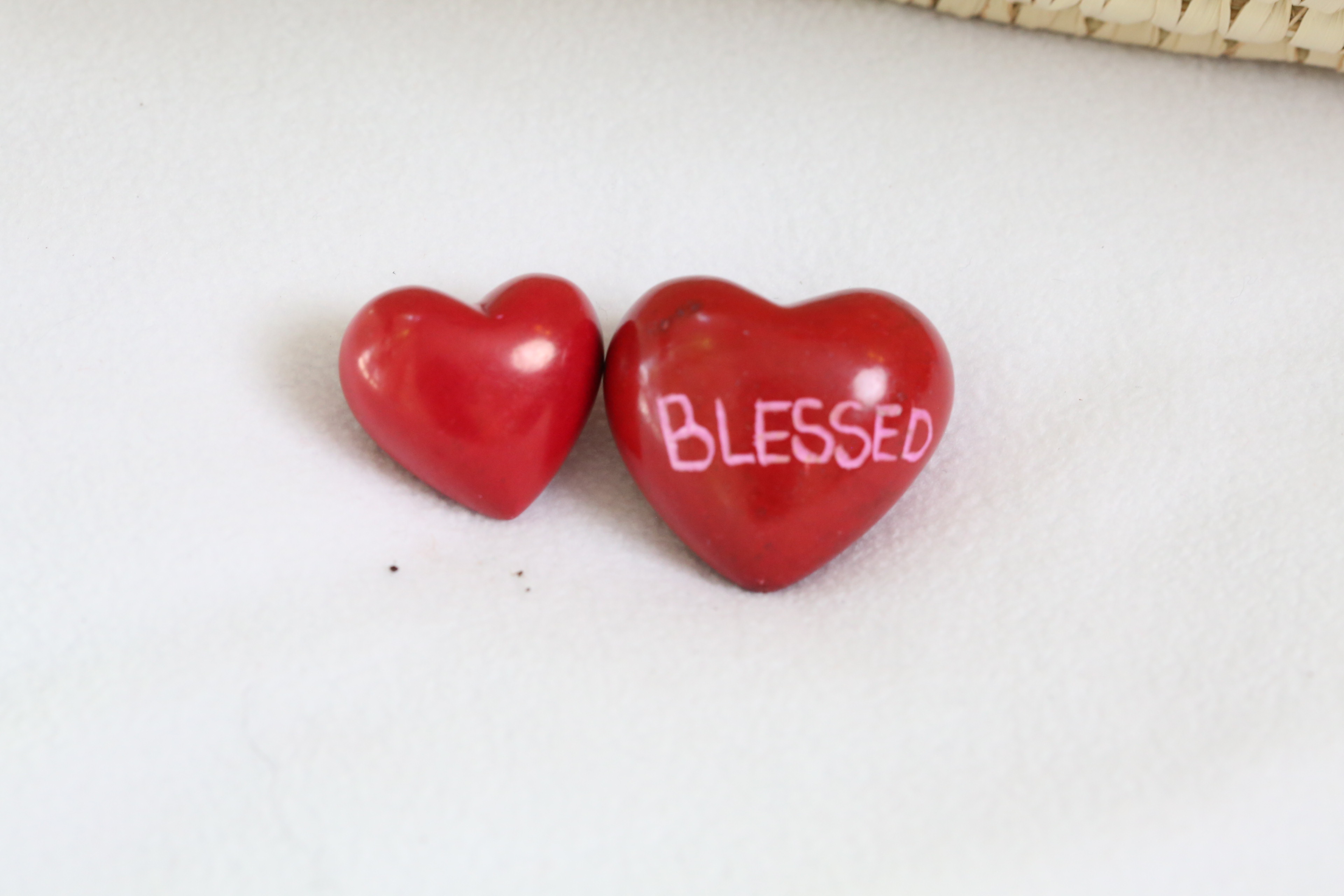 Heart shape message soapstone