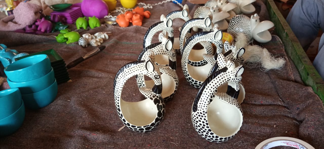 Soapstone Giraffe Napkin Holder