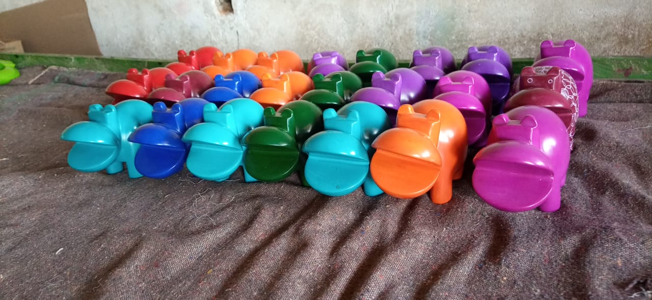 Soapstone Open Mouthed Hippo