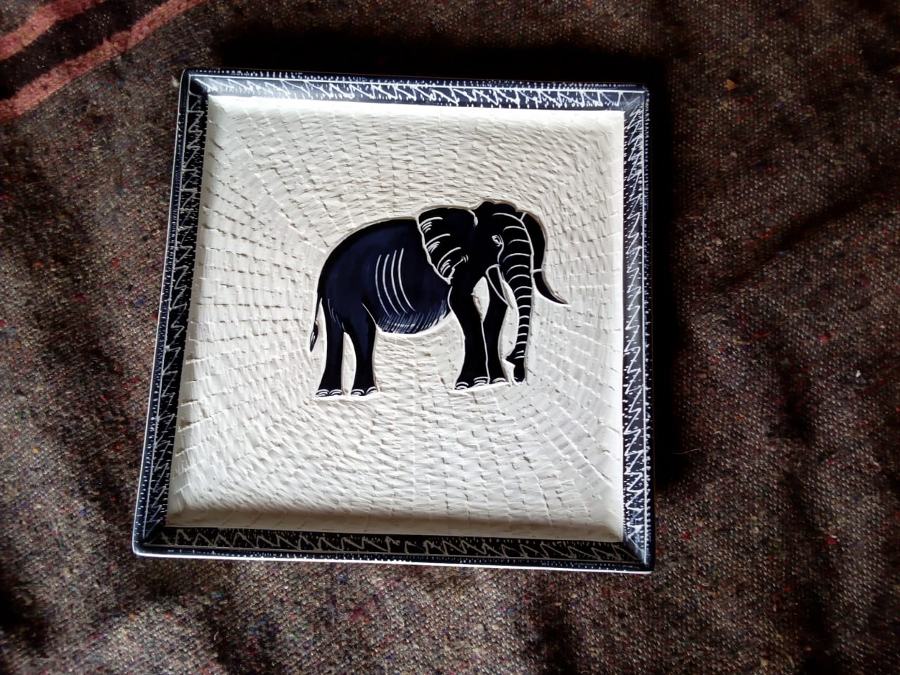 Soapstone Decorative Square Dish