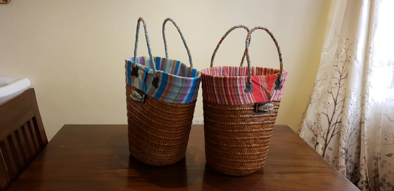 Beach or Picnic Kikoy Baskets