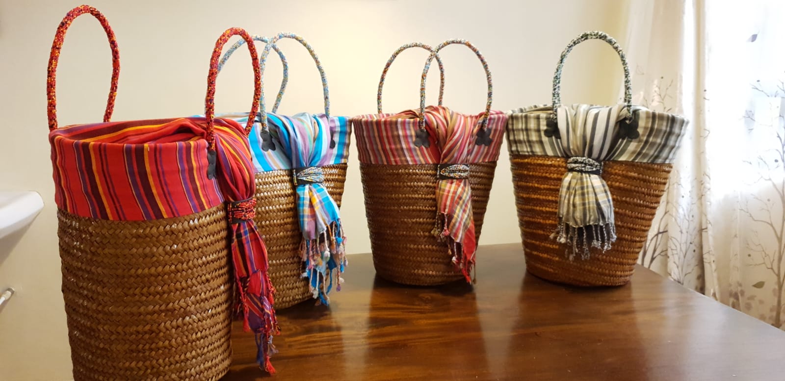 Beach or Picnic Kikoy Baskets