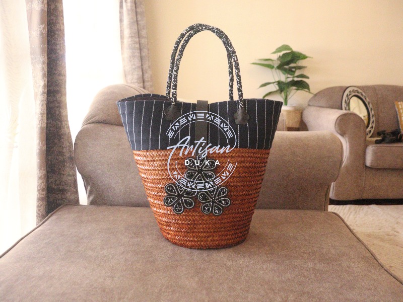 Kikoy basket, Sisal basket, Kenyan kikoy basket, Kenyan basket