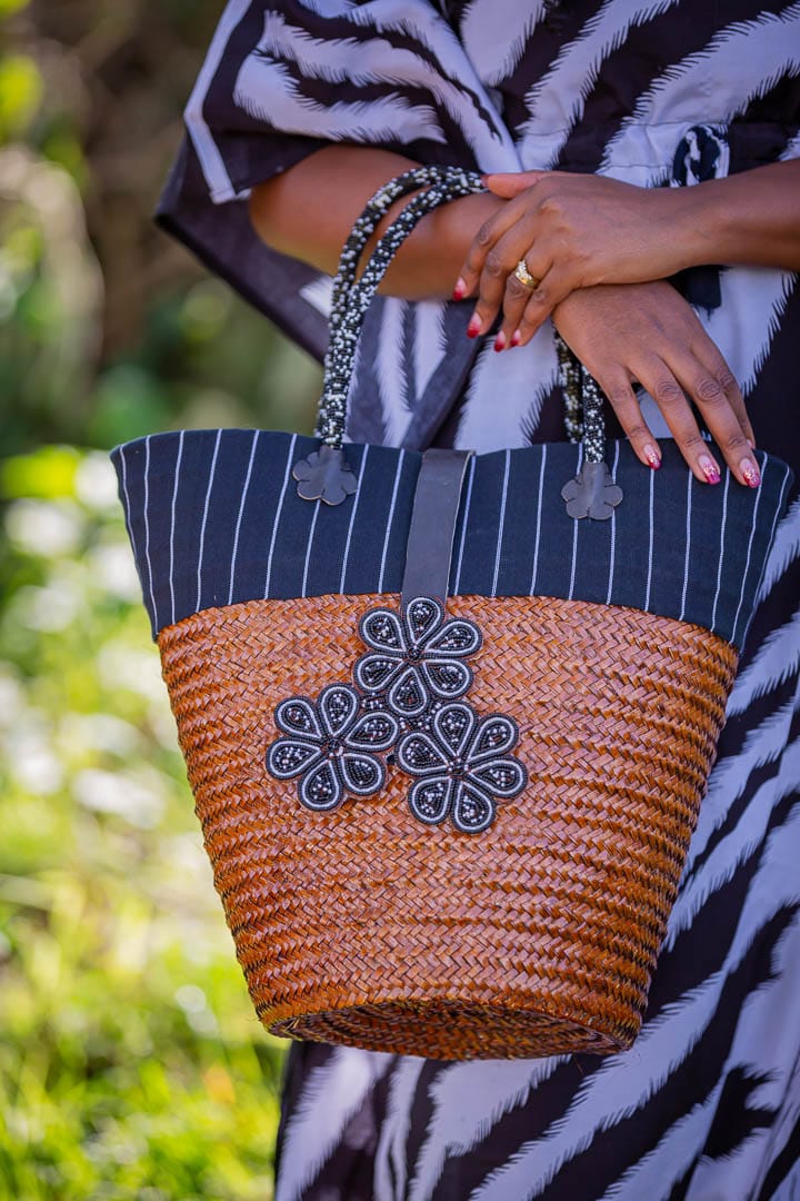 Kikoy basket, Sisal basket, Kenyan kikoy basket, Kenyan basket