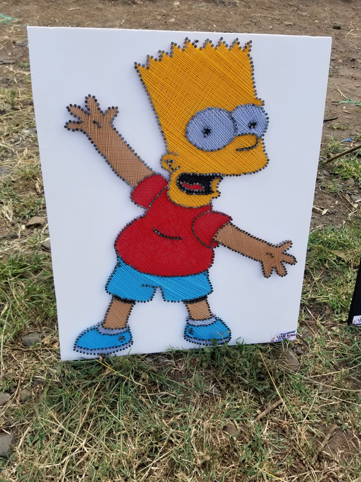 Bart Simpson/ The Simpsons String Art