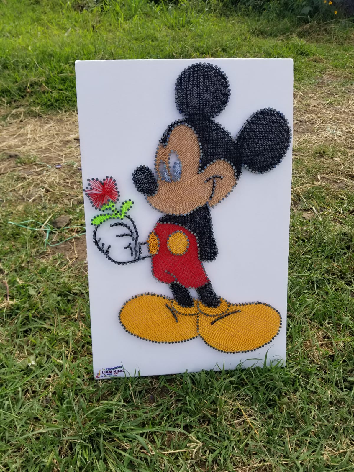 Mickey Mouse String Art