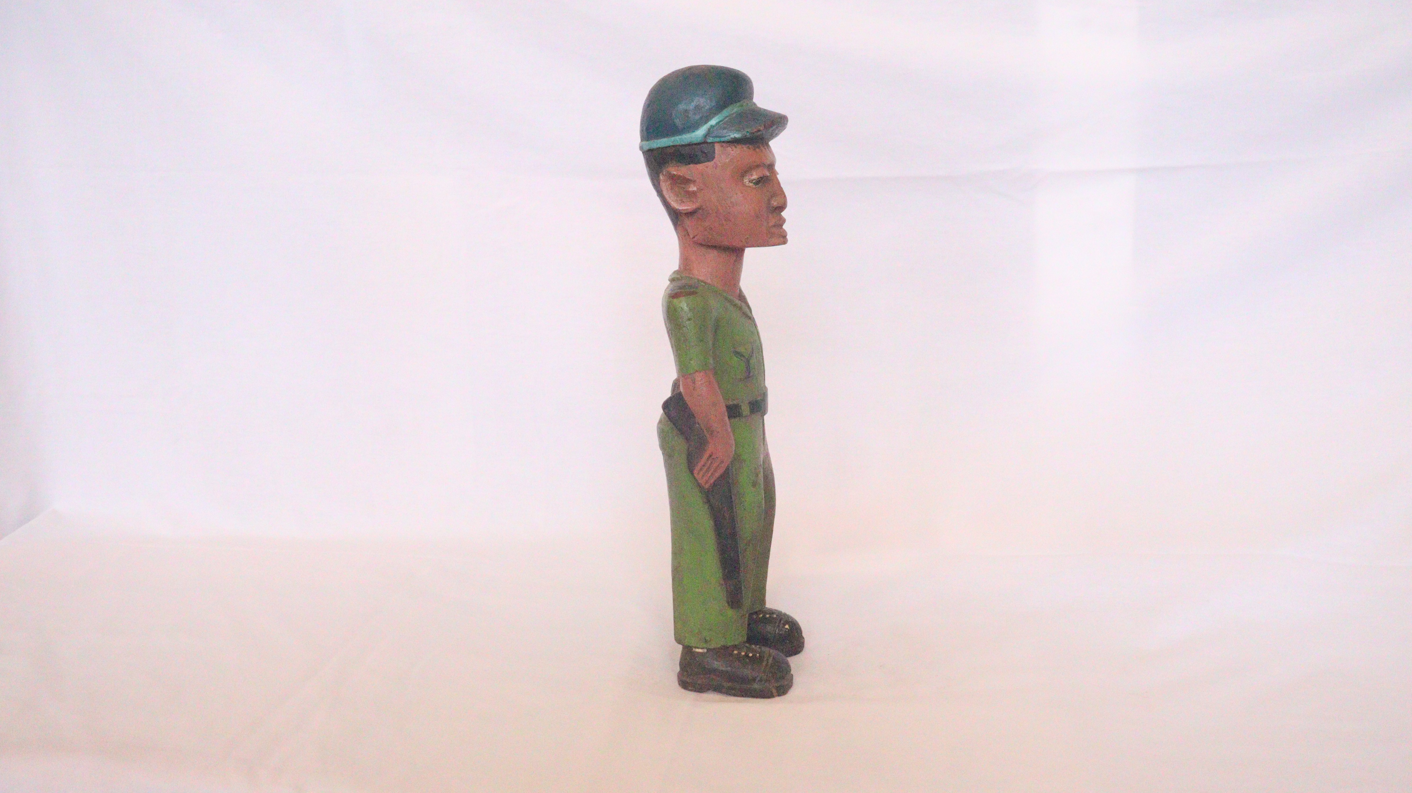 Antiques, Belgium colonial soldier, soldier statue , Belgium soldier statue..