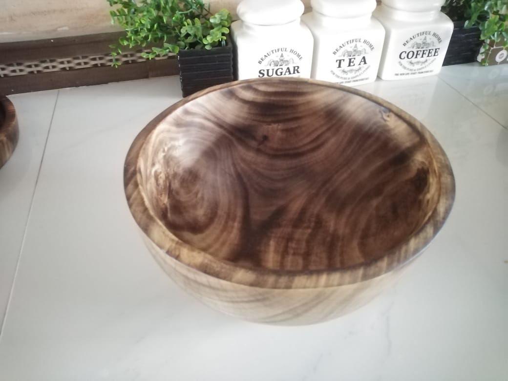 Medium Jacaranda round bowl, Round wooden bowls, Wooden bowls, Bowls