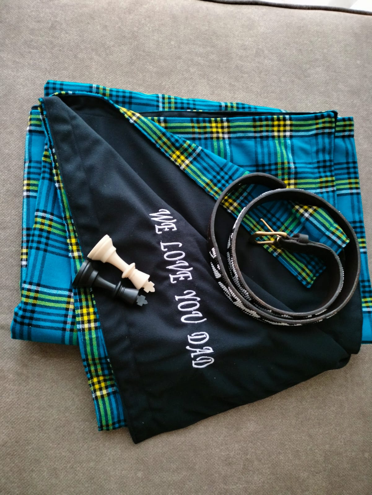 Blue Maasai Fleece blanket/Throw blanket, Blue Maasai Blanket