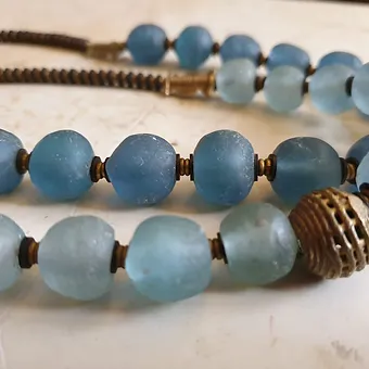 Blue Water Stone Necklaces