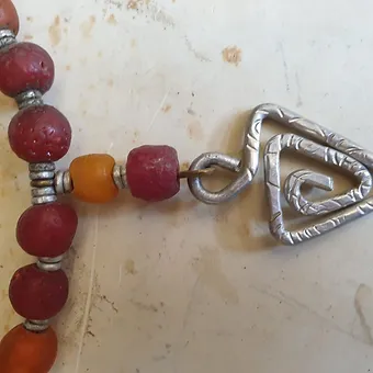 Mixed Bead Water Stone Pendant Necklace