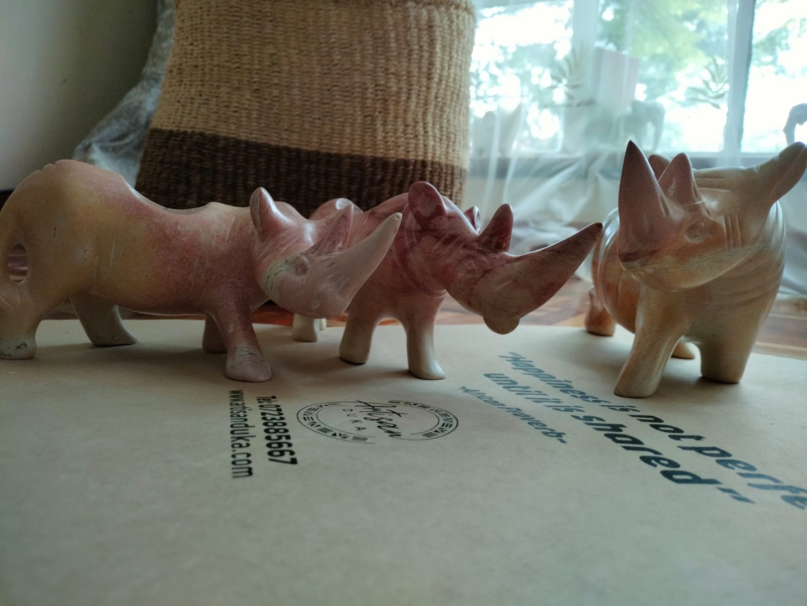 Modern Rhino candle holders