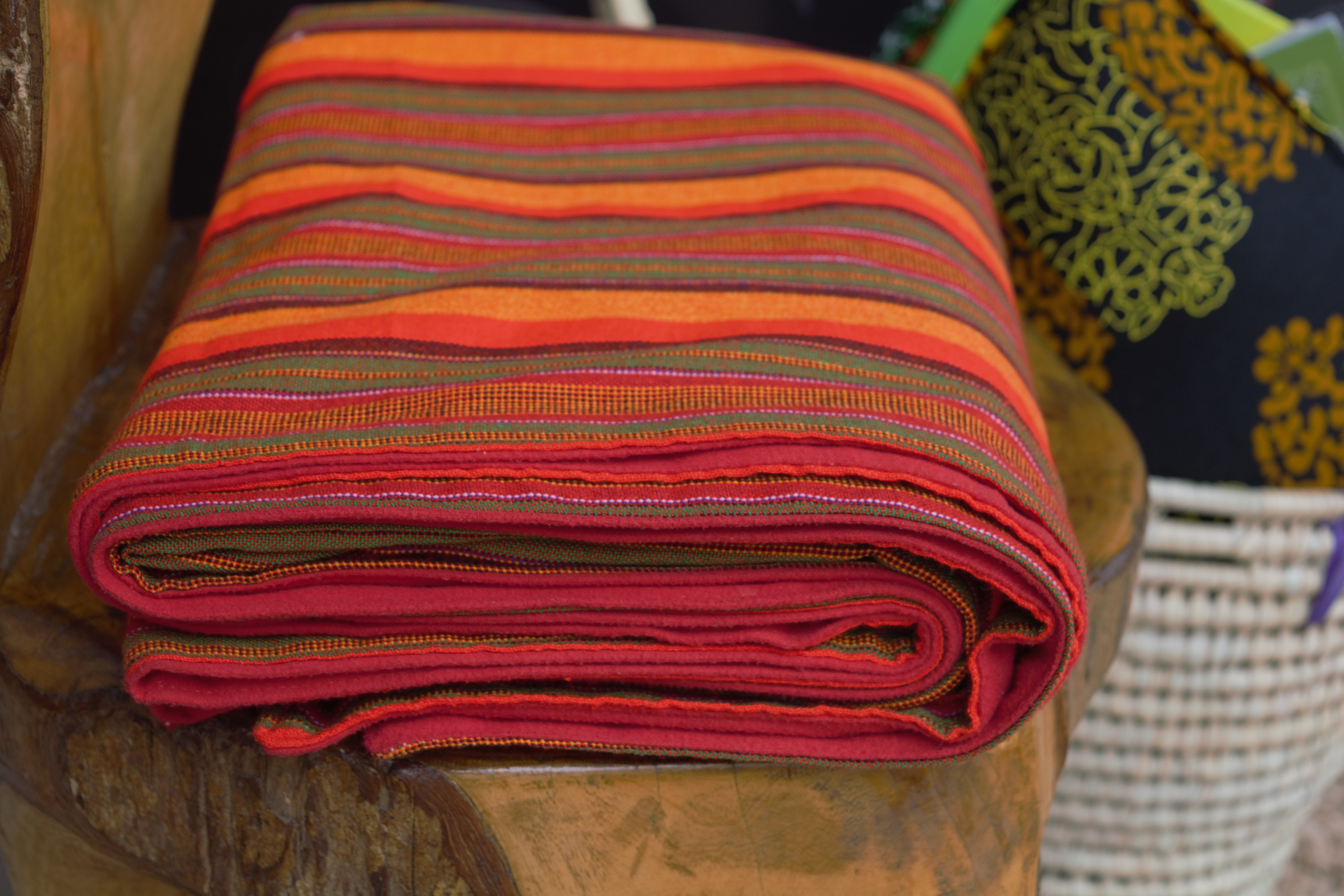 Fleece Lined Maasai Throw Blanket, Fleece blanket, Maasai shuka