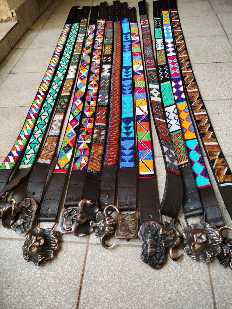 Maasai Beaded belts, multicolored Maasai beaded belts, African belts