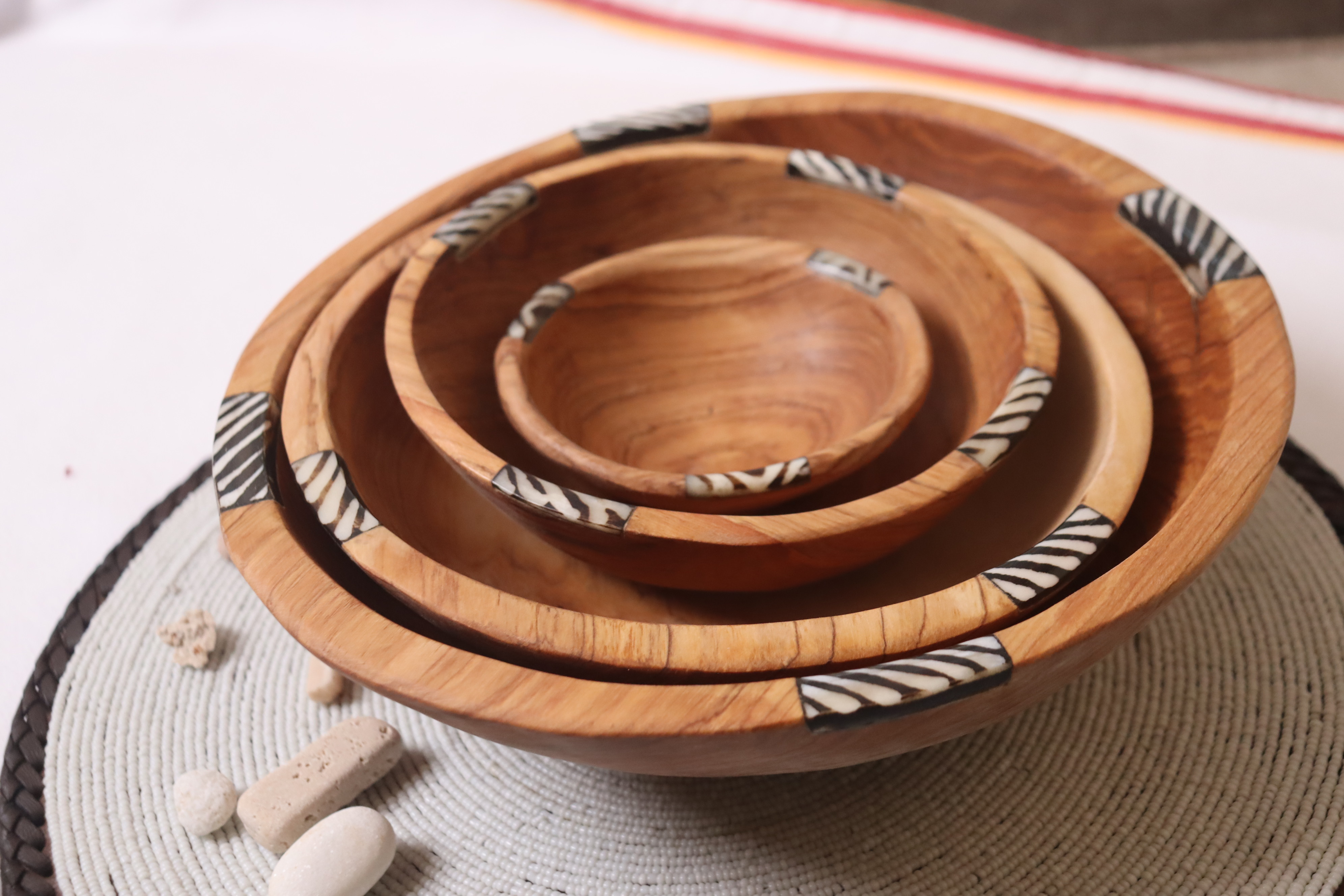 Handmade Wooden bowls set