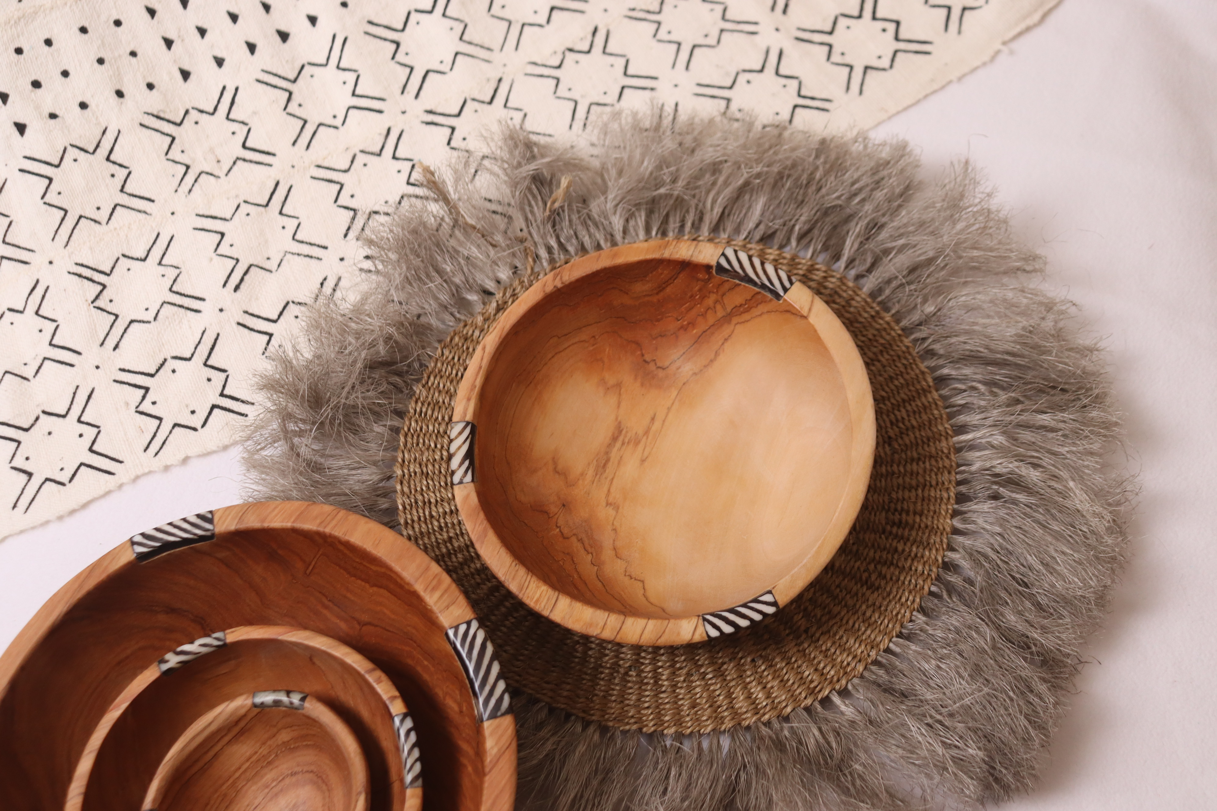 Handmade Wooden bowls set