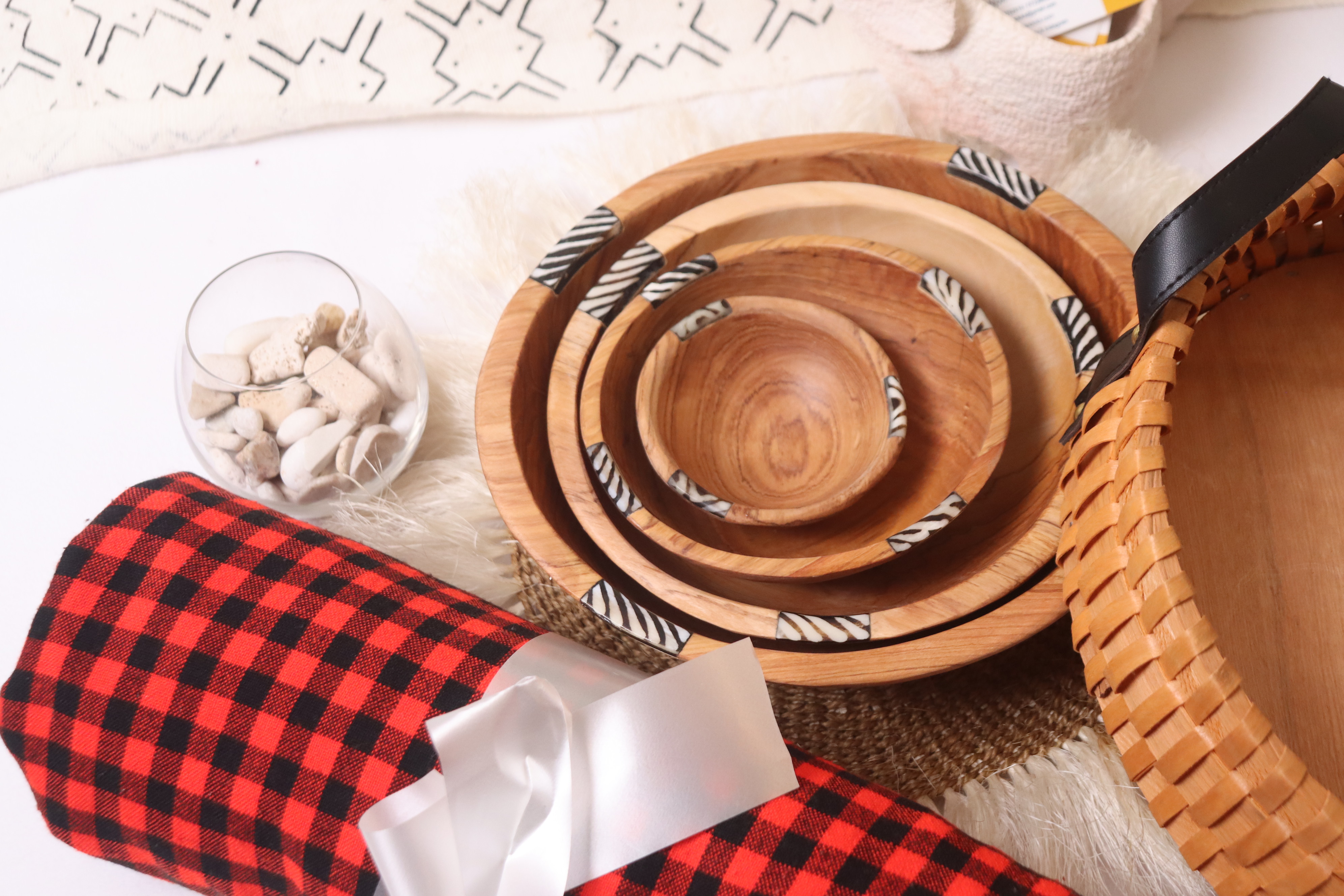Handmade Wooden bowls set