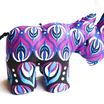 Kitenge Animal Soft Toys (small)